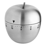 Alarma De Cocina, Decorativa Manzana Plateada, Acero Inoxida