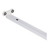 Canoa Para Tubo Led 2x20w, Blanco