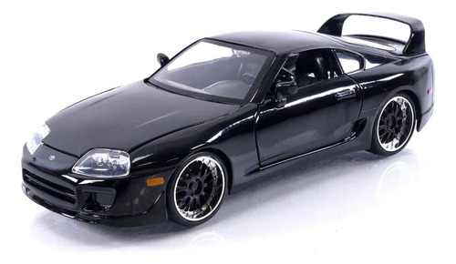 Auto A Escala Jada Toys Toyota Supra 1995 1/24 Color Negro