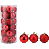 Adornos Navideños Set Bolas Navidad Esfera 6cm X 12 U