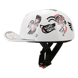 Gorra De Béisbol Casco Para Moto Negro Mate 3/4 Chopper