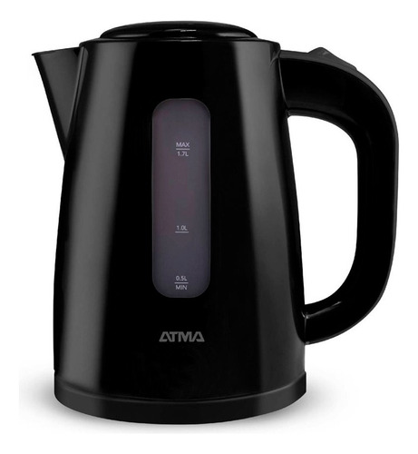 Pava Eléctrica Atma 1.7 Litros Corte Automático Negra 2200w