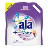 Jabón Líquido Ala Matic Toque De Vívere Violetas Y Flores Blancas Vivere Antibacterial Repuesto 3 l