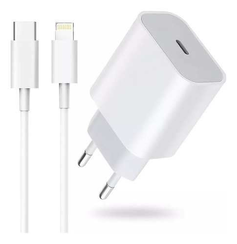 Cargador Original 20w Compatible Con iPhone Usb-c Lightning