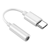 Adaptador Tipo C A 3.5 Mm Para iPhone Huawei Auxiliar Audifo