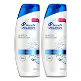 2 Shampoo Head & Shoulders Limpieza Renovadora 375ml