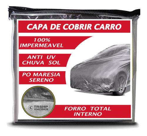 Capa Cobrir Carro Uno Economy Fire Mille Forrada Impermeavel