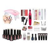 Kit Inicial X29 Completo Uñas Polygel Deco Cabina Torno !!