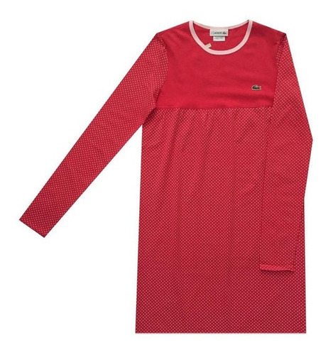 Vestido Lunares Lacoste Ej3410 Niña