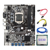 Placa Base Minera B75 Bct+cpu G530+cable De 6 Pines A Doble