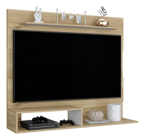 Mueble Panel Tv Hasta 55puLG Beijing Duna/blanco Excelsior