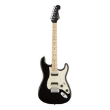 Guitarra Squier Stratocaster Contempo Hh Mblack 037-0222-565 Color Negro Orientación De La Mano Diestro