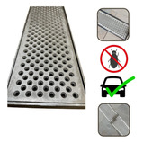 Ralo Linear Grelha Pluvial 15x100 Aluminio Anti Insetos