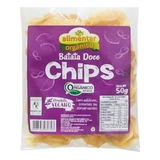 Chips De Batata Doce Orgânico Vegano Alimentar 50 G