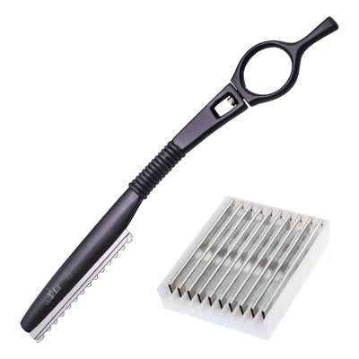 Porta Navaja Para Corte Y Texturizar Cabello, Dedo Giratorio Color Negro | Meses sin interés