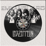Reloj Led Zeppelin, En Vinilo Regalo Lleva,el 2do Al 20%off