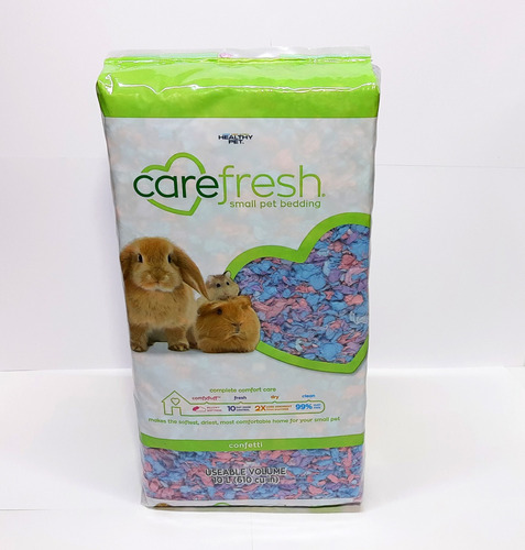 Sustrato Carefresh Confetti 10 Lt Para Hamster, Cuyo 750grs