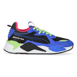 Zapatillas Puma Mapf1 Amg Rs-x Unisex En Negro Y Azul