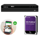 Dvr Gravador Intelbras Mhdx 1204 + Hd 1 Tb Purple Intelbras