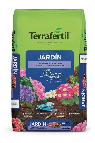 Tierra Fertil Abonada Con Compost 50lts Distri Terrafertil