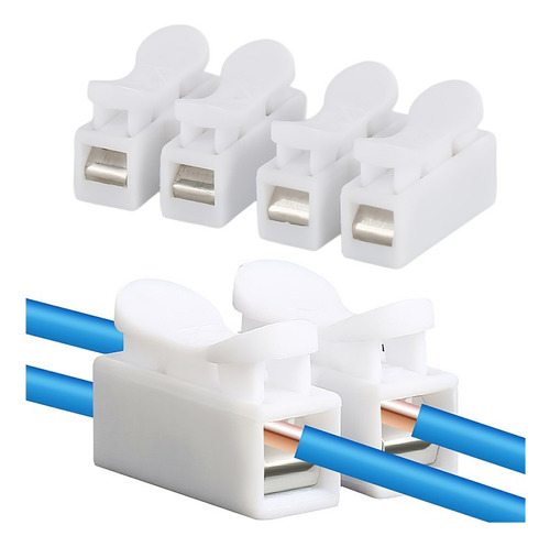 Conector Doble Para Unión De Cables Eléctricos 10 Piezas