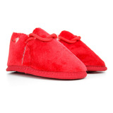 Pantufa Infantil Specht Plush/vermelho