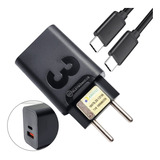 Carregador Original Ztd Para Moto G8 Power Com Cabo Usb-c