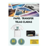 Papel Transfer Inkjet Telas Claras Tamaño A4 // 5 Hojas
