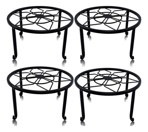 Yosager Paquete De 4 Soportes De Metal Para Macetas De Flore