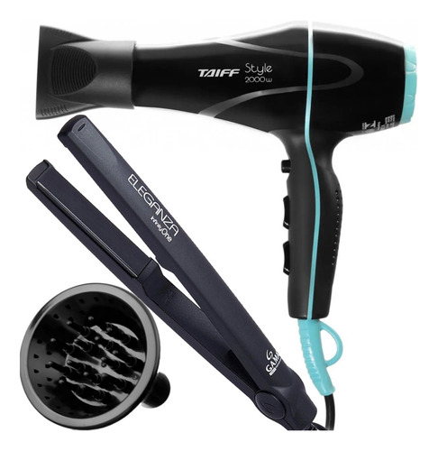 Secador De Cabelo Taiff Pro 2000w Difusor Chapinha Gama 430f