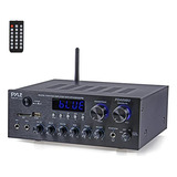 Amplificador De Audio Doméstico Bluetooth Pyle, Estéreo, 300