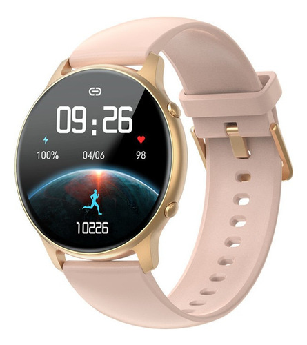 Smartwatch De Tela Redonda Touch Feminino Design 300 Mah