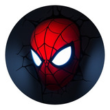 Lámpara Mural 3d Cara De Spiderman