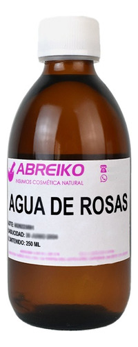 Agua De Rosas 100% Natural (no Artificial) 250 Mililitros