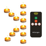 Velas De Te Led Remotas Con Temporizador Velas Electricas Lu