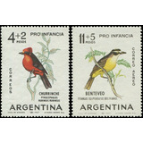 1963 Pro Infancia- Aves - Argentina (sellos) Mint