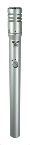 Microfone De Instrumento Condensador Cardioid Silver Shure Sm81
