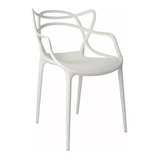 Cadeira De Jantar Garden Life, Estrutura De Cor  Branco, 2 U