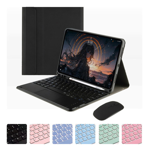 Capa Para iPad 9ª Geração A2602 A2604 +touch Teclado+mouse