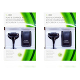 2x Kit Carga Y Juega Xbox 360, 4800 Mah Cable Y Batería