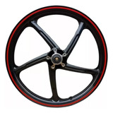 Rin Delantero Completo Italika 125z Negro Rojo Alta Calidad