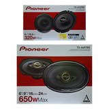 Paquete 4 Bocinas Pioneer 2024 6.5 Ts-a1678s + 6x9 Ts-a6978s