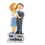 Cake Topper O Figura Para Pastel De Bodas De Plata 25 Años