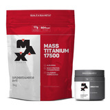 Combo Hipercalórico Mass 17500 3kg + Creatina - Max Titanium