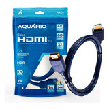 Cabo Hdmi 2.0 4k 3d 60htz 24k Alto Desempenho 19 Pinos 1m