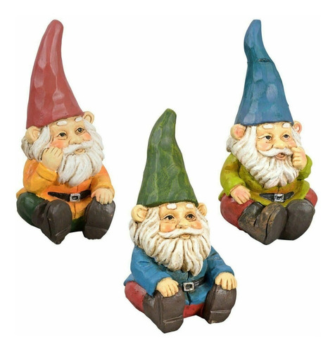 3 Duendes Magicos (gnomos) Para Decoracion Jardin