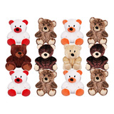 Peluches Mayoreo 12 Pz Animales Wild Oso Osito Pelucheria