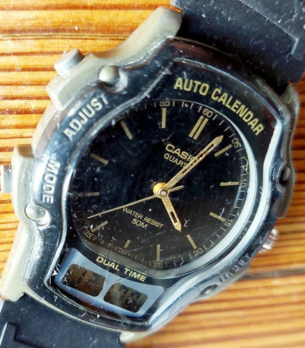 Reloj Casio Auto Calendar 2318 Aw 24 Digital Cuadrante Negro