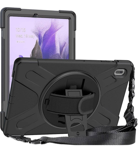 Capa  Para Galaxy Tab S7 Fe T730 T736 - Skudo Strap + Alça