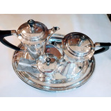 Antiguo Servicio De Té Y Café Mappin Y Webb 4 Piezas 0018